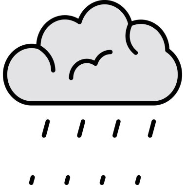 Bulut. Web simgesi basit tasarım