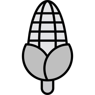 Mısır simgesi. Mısır vektör simgesi web için basit örnek