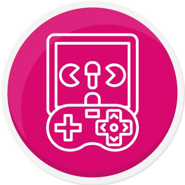 Oyun kontrolörü. Basit resimleme