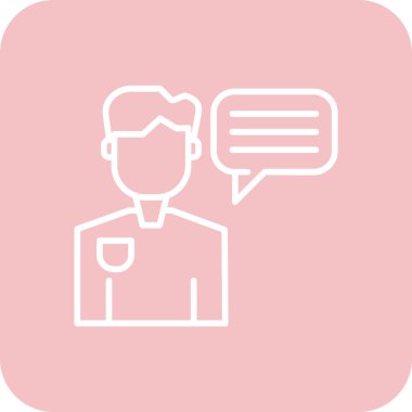 Konuşma baloncukları olan bir kadının vektör çizimi