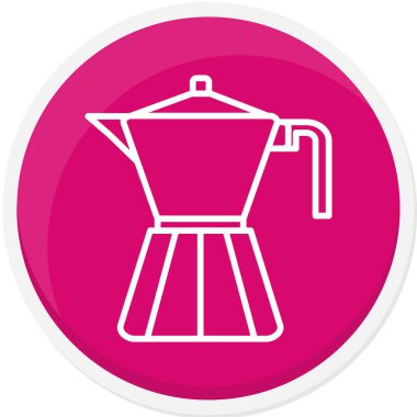 Kahve makinesi simgesi, modern basit illüstrasyon