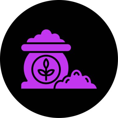 Bir çiçek simgesinin vektör illüstrasyonu