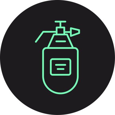 Benzin istasyonu simgesinin vektör illüstrasyonu