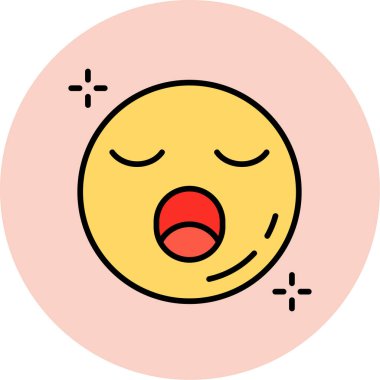 Emoji. Web simgesi vektör illüstrasyonu