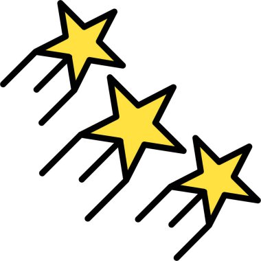 Yıldızlar. Web simgesi basit illüstrasyon