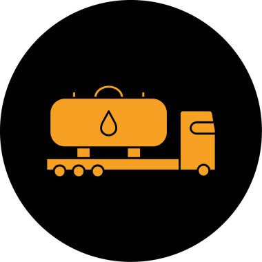 yakıt tankı ikonu vektör illüstrasyonu