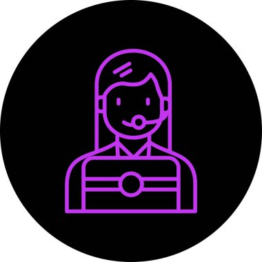 Avatar simgesi, vektör illüstrasyonu