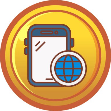 Seo simgesinin vektör illüstrasyonu