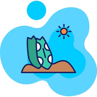 Kumsal. Web simgesi basit illüstrasyon