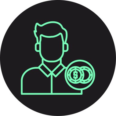 İş simgesinin vektör illüstrasyonu