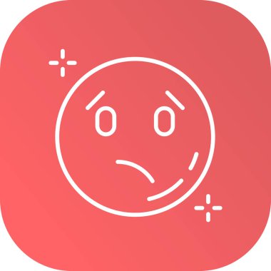 Soyut grupta hüzünlü simge izole edildi