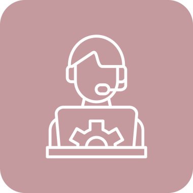 Modern kadının vektör çizimi