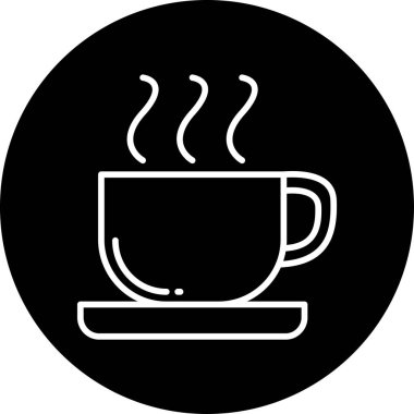 kahve ikonu vektör illüstrasyonu