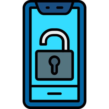 Akıllı telefon. Web simgesi basit illüstrasyon