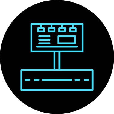 Seo simgesinin vektör illüstrasyonu, pazarlama kavramı