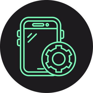 Vektör Mobil simge illüstrasyonu