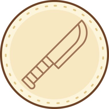 Bir kılıç simgesinin vektör illüstrasyonu