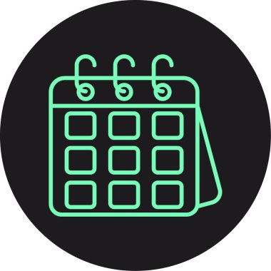 Takvim. Web simgesi basit tasarım