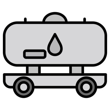 Petrol istasyonu simgesi, basit stil