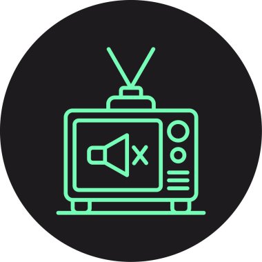 vektör lcd simgesi illüstrasyonu