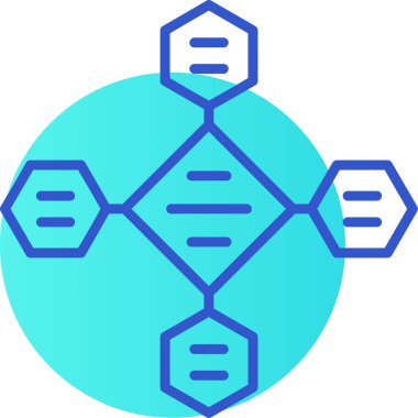 Bir DNA simgesinin vektör illüstrasyonu