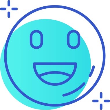 yüz simgesi modern vektör illüstrasyonu