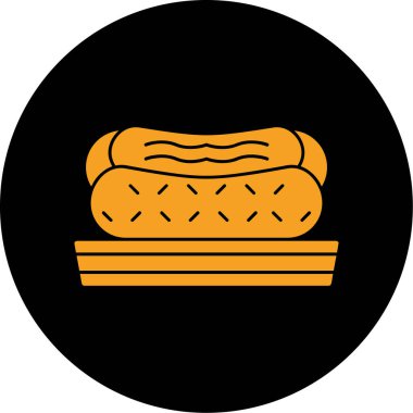 ekmek ikonu vektör illüstrasyonu