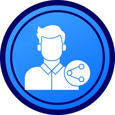 İnsan simgesinin vektör illüstrasyonu