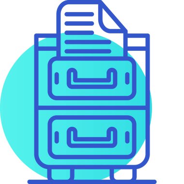 Yazıcı modern simgesi, vektör illüstrasyonu