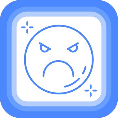 Üzücü simge vektör illüstrasyonu