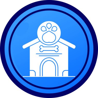 Bir ev simgesinin vektör illüstrasyonu