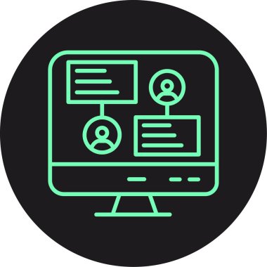 seo modern simgesinin vektör illüstrasyonu