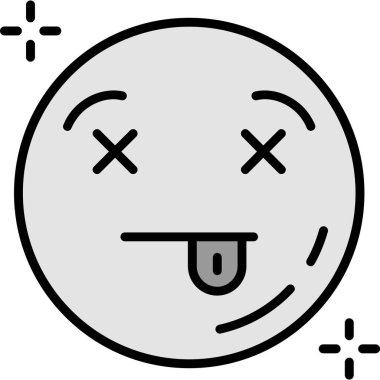 emoji. Web simgesi basit illüstrasyon