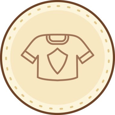 shirt simgesi vektör illüstrasyonu