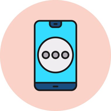 Akıllı telefonun vektör çizimi