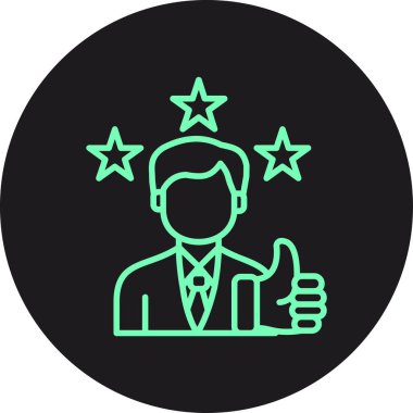 İş adamı simgesinin vektör illüstrasyonu