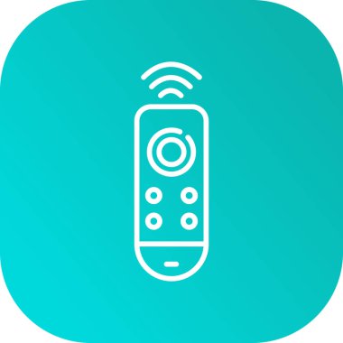 Uzak denetim simgesi soyut arkaplanda izole edildi