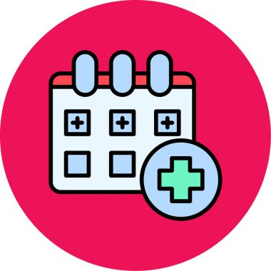 Tıbbi çapraz simge vektör çizimi