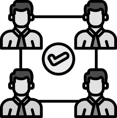 İnsan simgesinin vektör illüstrasyonu