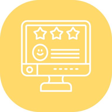 Müşteri derecelendirme rengi vektör illüstrasyonu