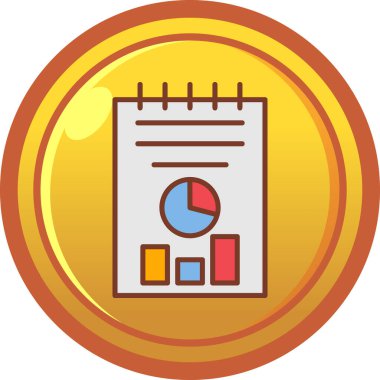 iş grafiği ikon vektör illüstrasyonu