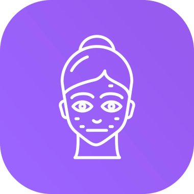 Yüz maskesi takan güzel bir kadın kafası