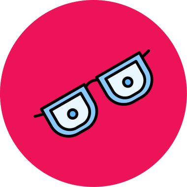 Moda tarzı izole edilmiş arkaplanda gözlük simgesi