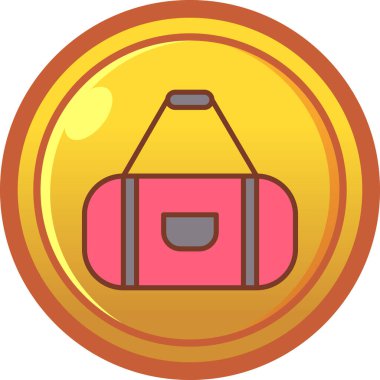 çanta çanta simgesi doldurulmuş taslak biçimi