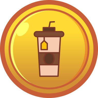 kahve fincanı vektör simgesi