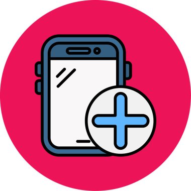 Cep telefonu. Basit resimleme