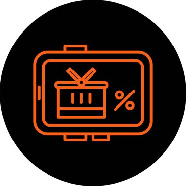 İş ve finans simgesinin vektör illüstrasyonu