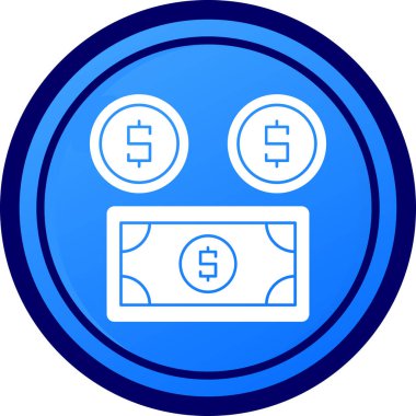 Dolar parasının vektör illüstrasyonu