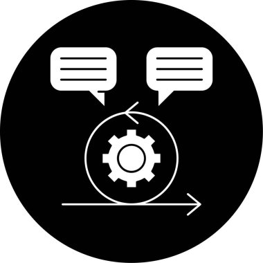 Dişliler. Web simgesi basit tasarım