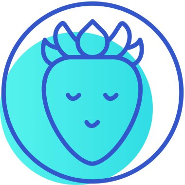 Taç vektör simgesine sahip eşsiz bir adam